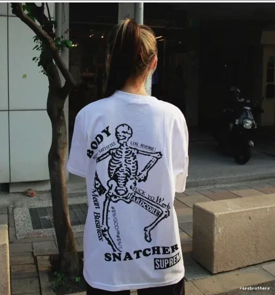 SNATCHERS S SS23 BODY L Skull M White and Black Back Print TEE XL 0913